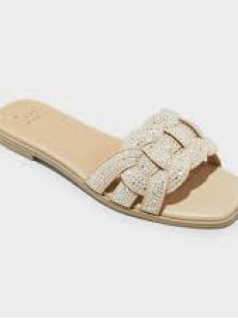 A New Day by Target Braided Beaded Slide Sandal - Cream